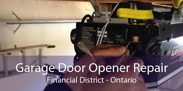Garage Door Opener Repair Financial District - Ontario