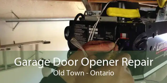 Garage Door Opener Repair Old Town - Ontario