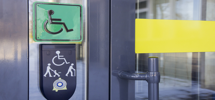 automatic handicap door opener in Little Japan
