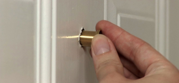 peephole door repair in Riverside